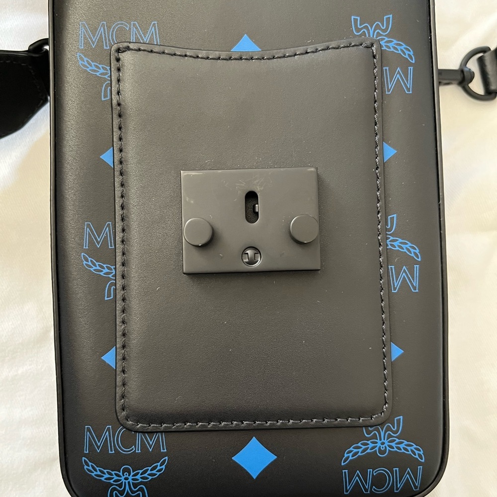 NEW MCM Colorplash Logo Coated Canvas Crossbody Bag - Picture 7 of 8